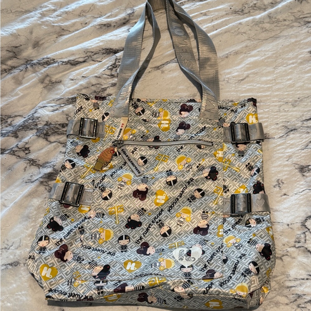 Harajuku Lovers - The Sweet Escape Gray and Yellow Tote Bag